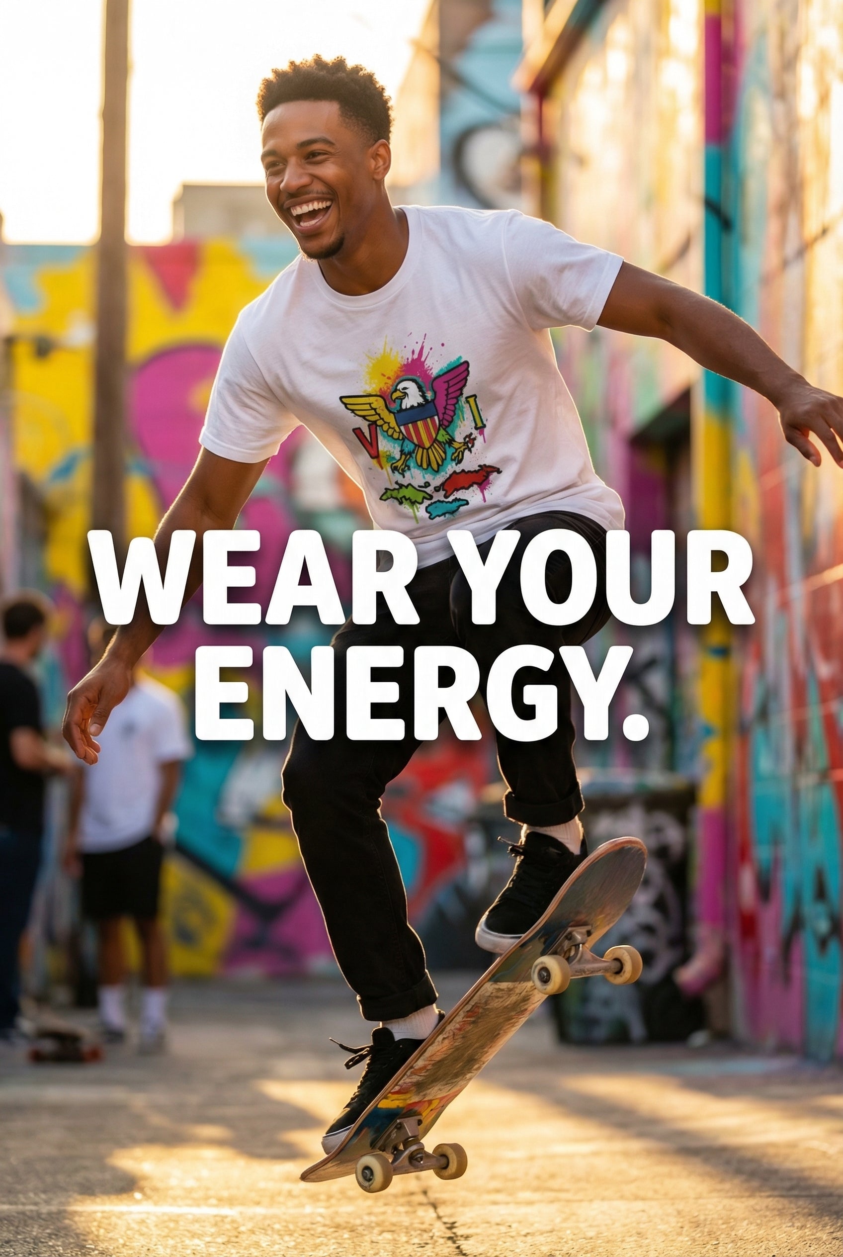 Eco-friendly, 100% premium spun cotton Urban T-shirt