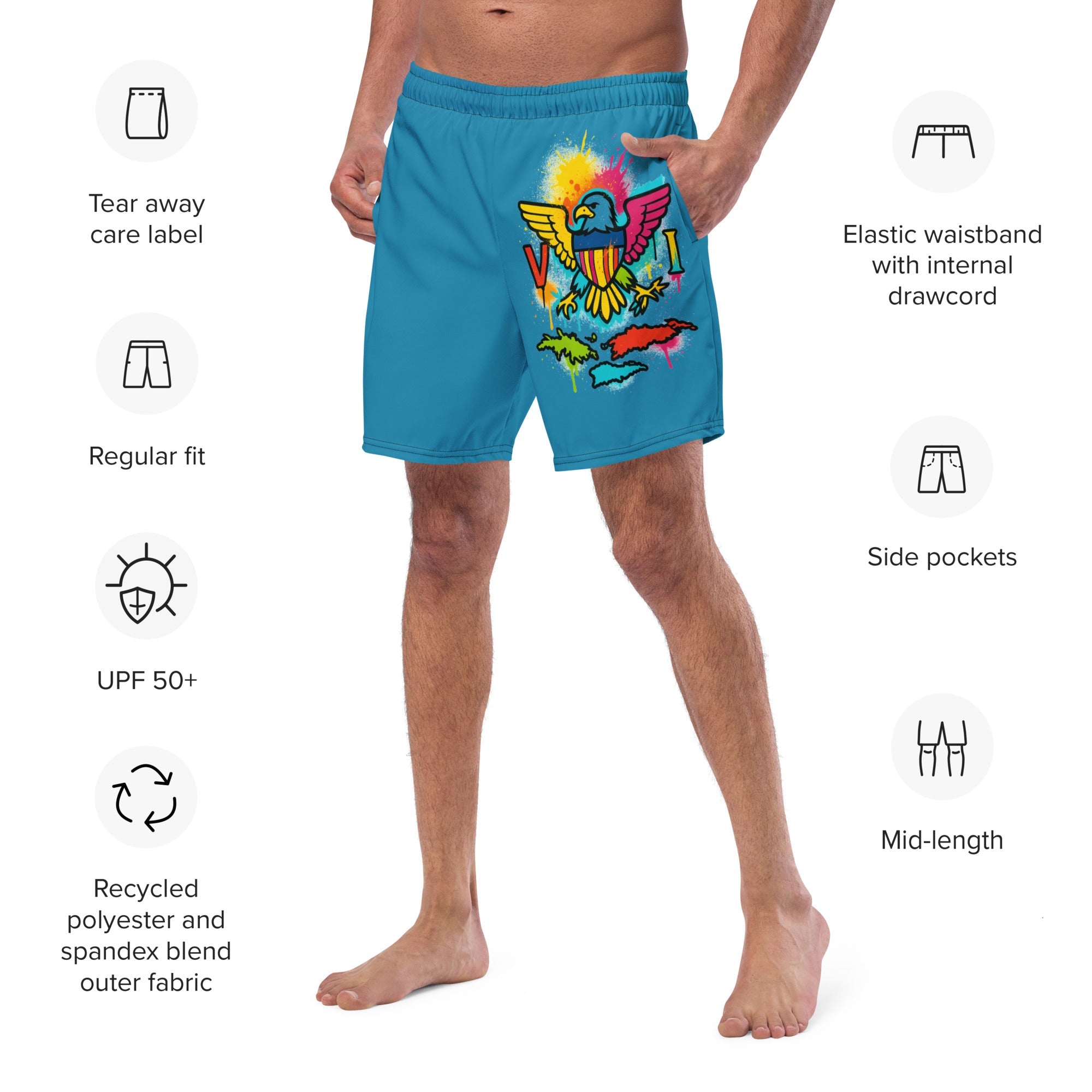Virgin Island Swim Trunks - Feel Good Clothing CompanyFG Swim TrunksVirgin Island Swim TrunksFeel Good Clothing Company